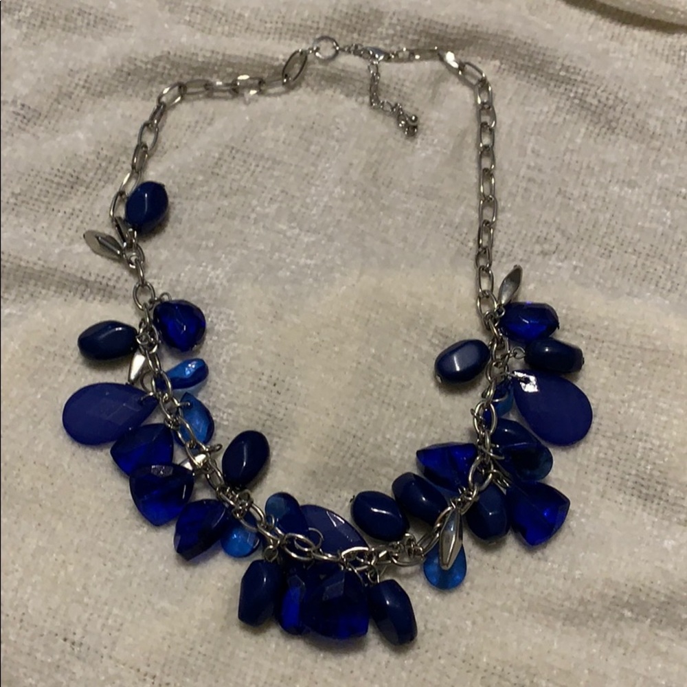 Navy fashion necklace